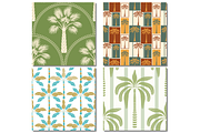 Palm Tree Tropical Seamless Patterns, a Pattern Graphic by wind mill (Thumbnail 2 of 3)