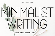 Minimalist Writing, a Sans Serif Font by FreshTypeINK (Thumbnail 1 of 7)