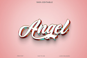 Angel 3d Text Effect Style