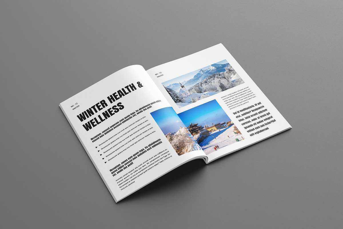 Winter Magazine Template, a Magazine Template by Seeing-art (Photo 7 of 11)