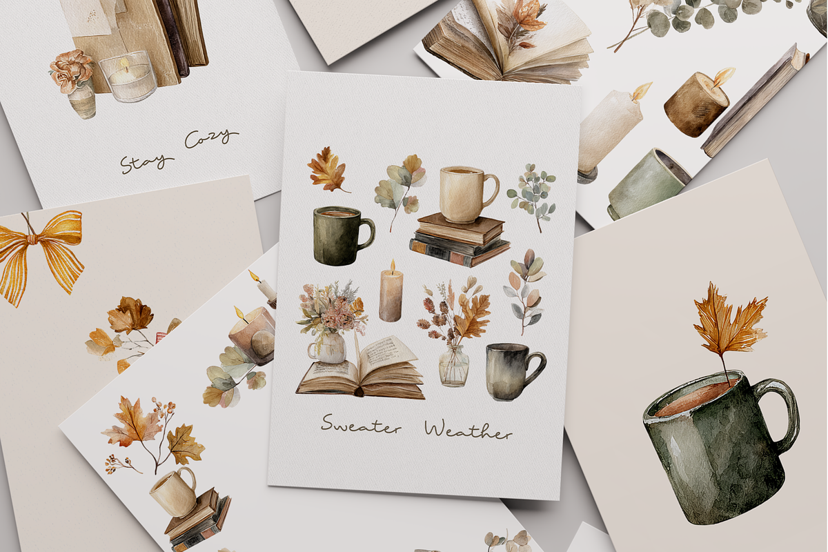 Cozy Fall Vibes, a Decorative Illustration by ThaismotaCreativeCo (Photo 2 of 11)