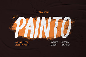 Painto Handwritten Display Font