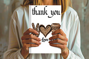 Peace love coffee leopard print glit, an Illustration by CrexoraLab (Thumbnail 2 of 4)