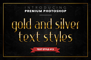Gold & Silver #1 - 20 Text Styles, a Layer Style Add-On by Jonas Stensgaard (Thumbnail 14 of 23)