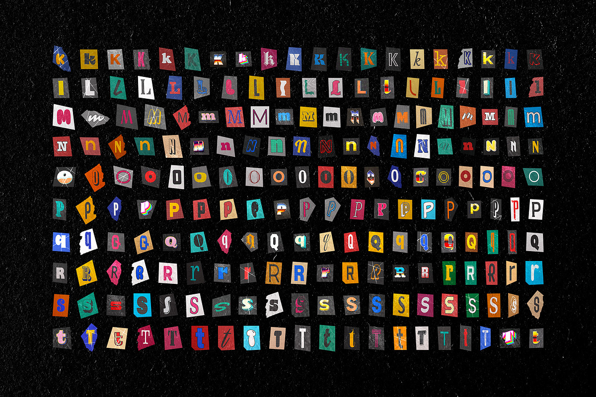 Ransom Note Letters Collection, an Object Graphic by pixelbuddha.net (Photo 4 of 14)