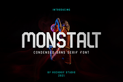 Monstalt - Sport Font, a Sans Serif Font by RockboyStd (Thumbnail 1 of 12)