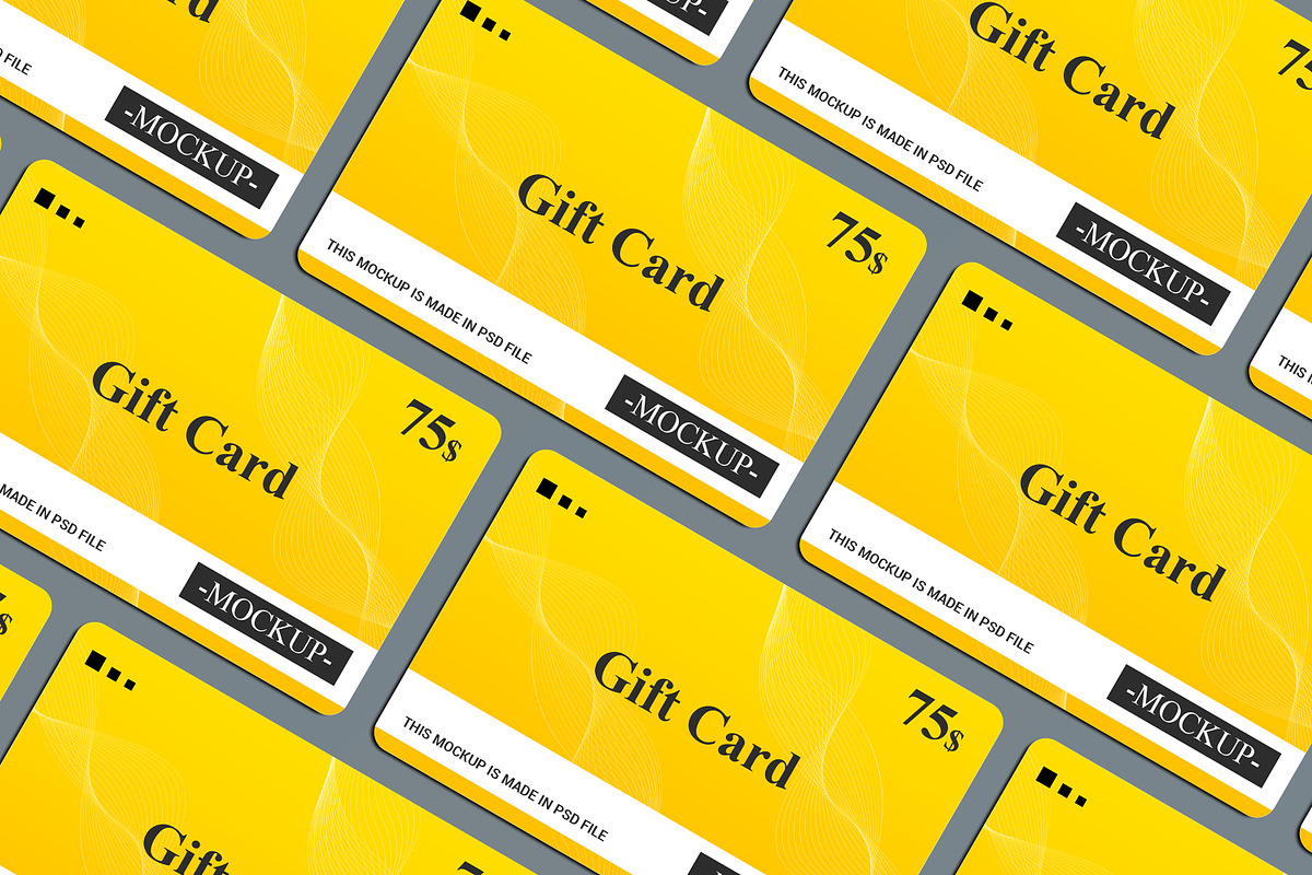 Gift Card Mockup Design, a Print Template by alimran24 (Photo 30 of 33)