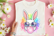 Retro Easter Bunny PNG, an Illustration by DreamArtGraphic (Thumbnail 4 of 4)