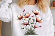 Whimsical Floral Butterfly Graphics, a Transportation Illustration by Digital Artistic99 (Thumbnail 7 of 9)