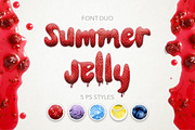 Summer Jelly font duo. Sale!, a Script Font by Red Ink (Thumbnail 1 of 12)