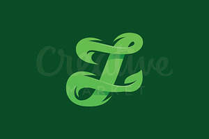 Modern Green Letter J Logo
