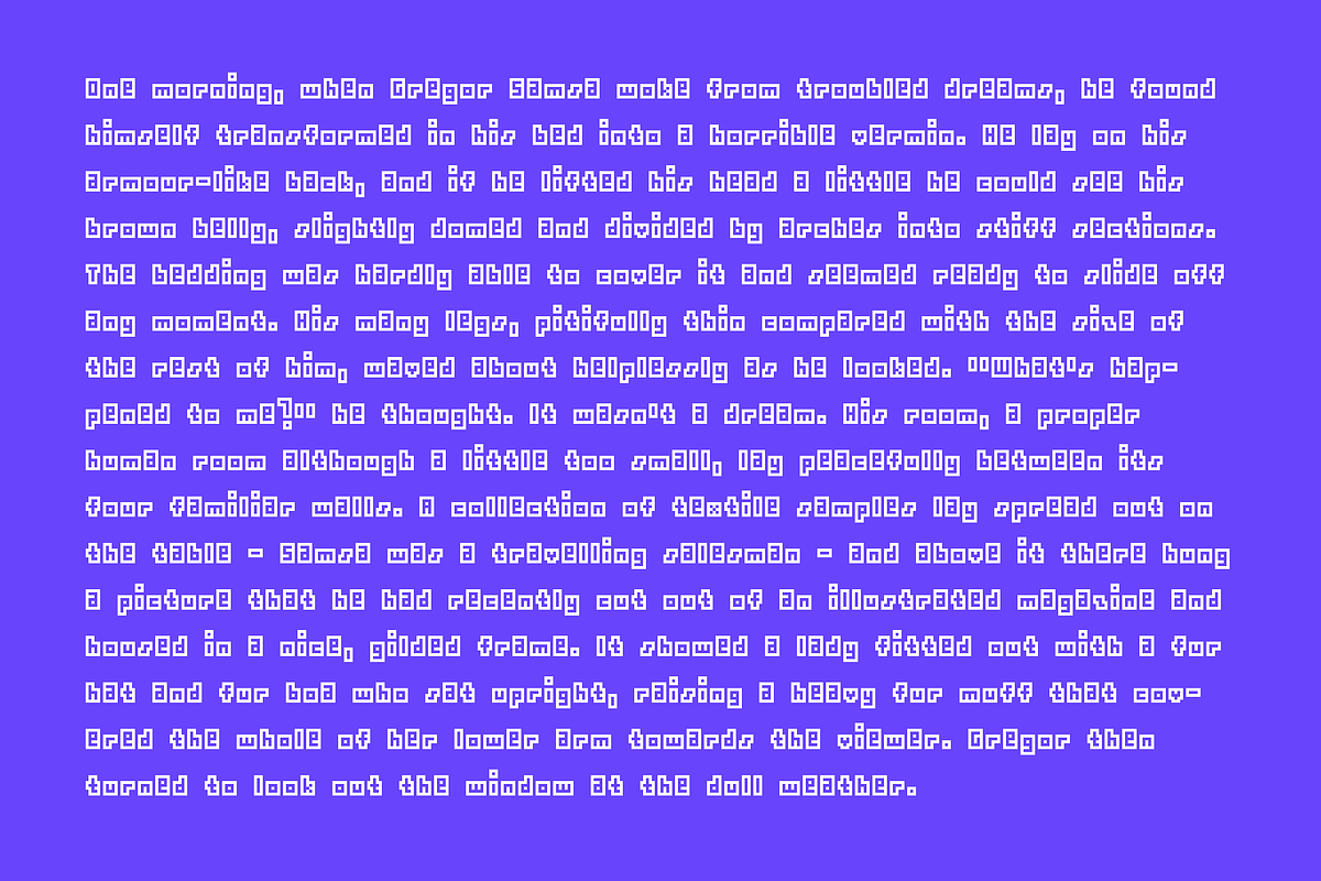 Minibyte, a Sans Serif Font by Francisco Beltrán (Photo 3 of 6)