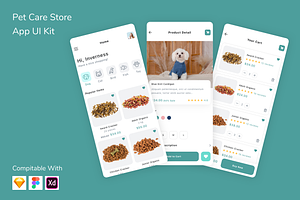 Pet Care Store App UI Kit