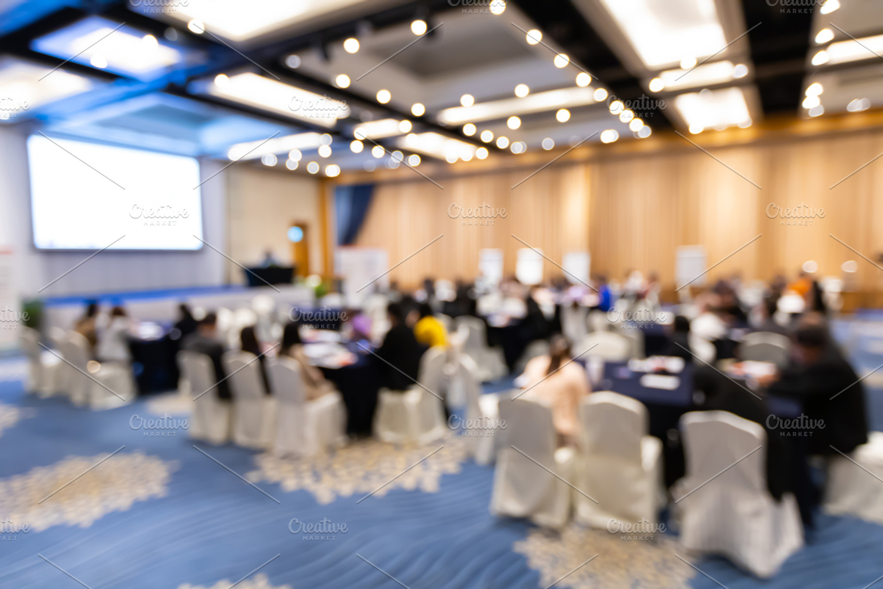 Blur group of people meeting, a Person Photo by Smith Chetanachan
