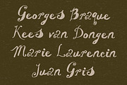 Artist Handwriting & Paper Cut Font, a Handwritten Font by Laras Wonderland (Thumbnail 7 of 11)