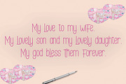 Father & Mother, a Sans Serif Font by PollemSt (Thumbnail 3 of 7)