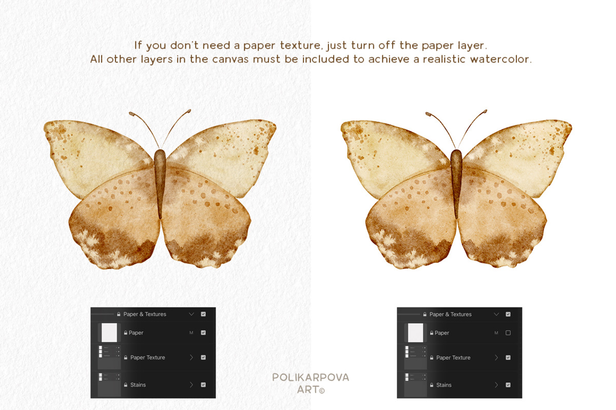 Delicate Watercolor Brushes & Canvas, a Brush Add-On by polikarpovaart (Photo 7 of 16)