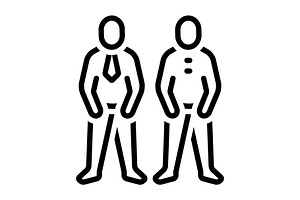 Characters professional black icon, an Outline Icon by Creative priyanka