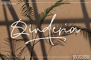 Qinderia - Handwritten Signature, a Script Font by tebaltipislab (Thumbnail 1 of 10)