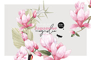 Magnolia & Cranes | Tropical Japan, an Illustration by January Bloom (Thumbnail 1 of 17)