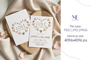 Wedding Invitation Cards Mockup 5x7, a Mockup by Mie Mockup Studio (Thumbnail 2 of 7)