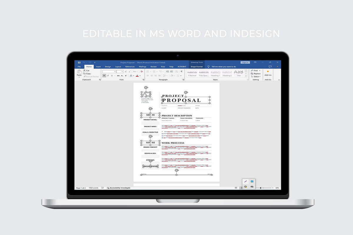Proposal | MS Word & Indesign, a Stationery Template by design_hut (Photo 7 of 7)