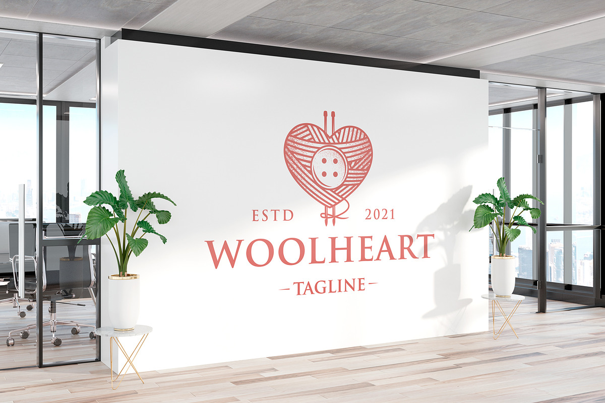 Wool Love Vintage Logo Template, a Branding & Logo Template by vectorwithin (Photo 2 of 3)