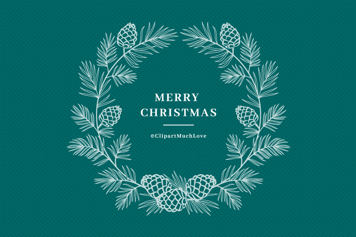Christmas Wreath, Winter Monogram, an Object Graphic by ClipartMuchLove (Photo 6 of 8)