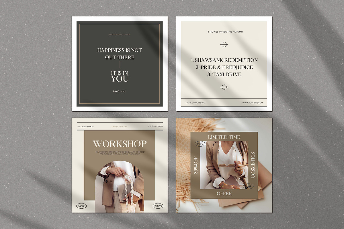 CANVA Elegant Social Media Templates, a Social Media Template by AndrewPixel (Photo 8 of 12)