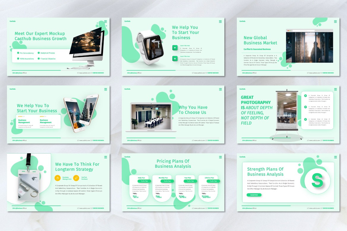 Casthub - Business Plan Powerpoint, a Presentation Template by Dhabee (Photo 3 of 7)