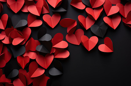 Decorative paper hearts. Valentines day, a Holiday Photo by AlyaAnd