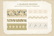 Farmstead Meadow Clipart & Patterns, a Pattern Graphic by PATTERNS etc. (Thumbnail 11 of 12)
