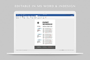 Event Schedule | MS Word & Indesign, a Flyer Template by Leaflove (Thumbnail 5 of 5)