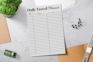 Daily Road-trip Printable Planner