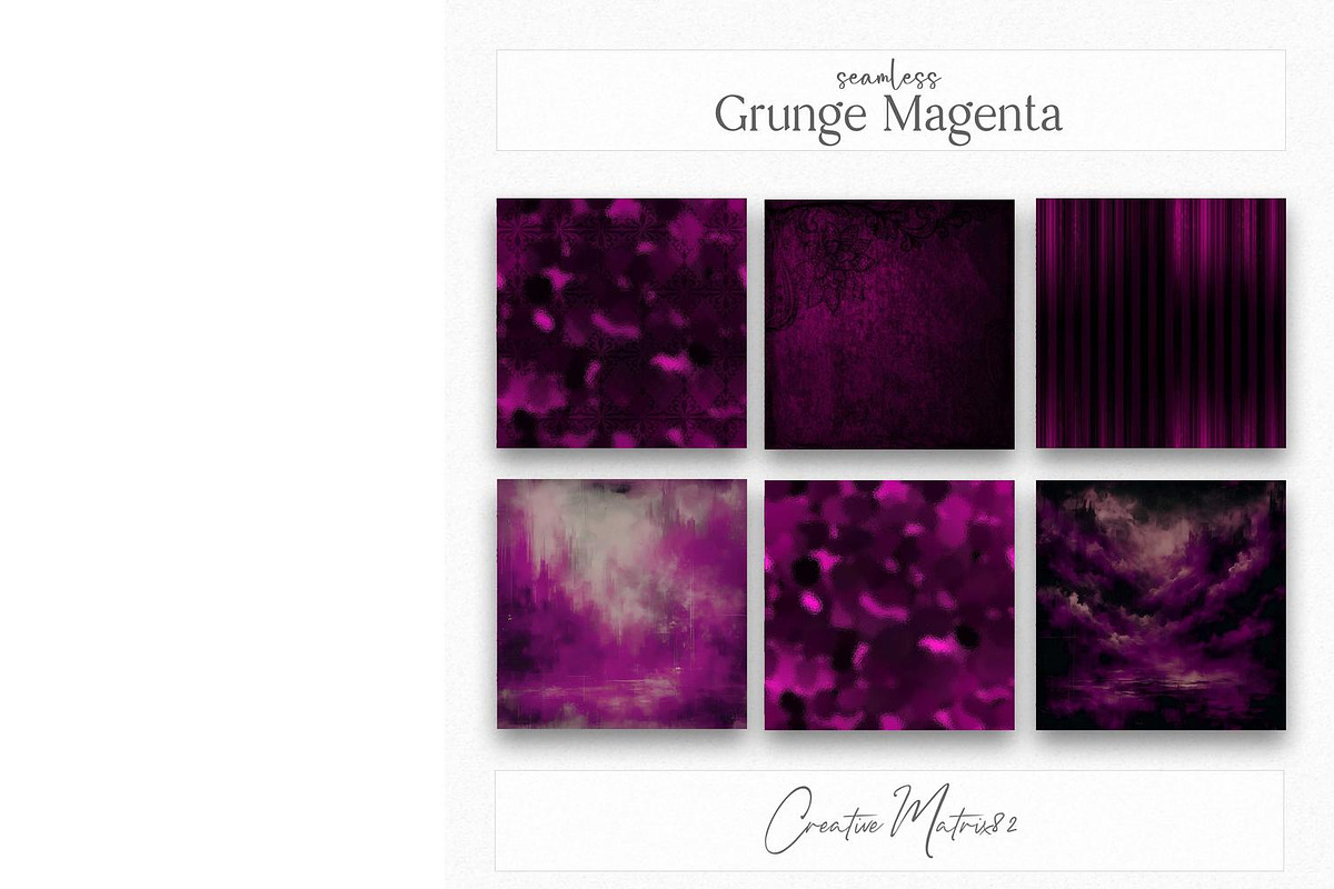 Grunge Magenta Seamless Textures, a Texture Graphic by Creative Matrix82 (Photo 3 of 5)