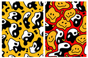 Psychedelic trippy pattern bundle, a Pattern Graphic by Slavko Kahovsky (Thumbnail 3 of 7)
