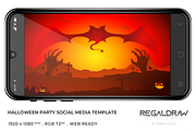 Halloween Social Media Template, a Social Media Template by regalDRAW (Thumbnail 3 of 3)