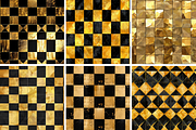 Gold Checkerboard Seamless Patterns, a Pattern Graphic by PrintablesByFranklyn (Thumbnail 3 of 4)