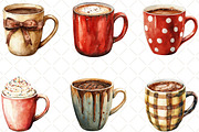 Cute Christmas Hot Cocoa Cup Clipart, an Illustration by Black Bird Studio (Thumbnail 5 of 6)