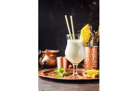 Frozen Pina Colada Cocktail, a Food & Drink Photo by piter.goskov