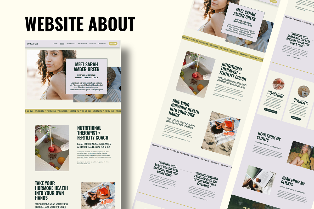 Squarespace Health Coach Website, a Squarespace Template by Solana Creative Co. (Photo 5 of 11)