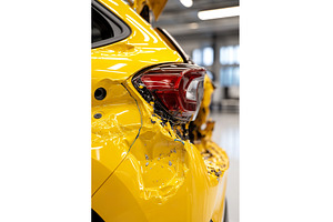 Automotive crash test highlighting, a Transportation Photo by Lermont51