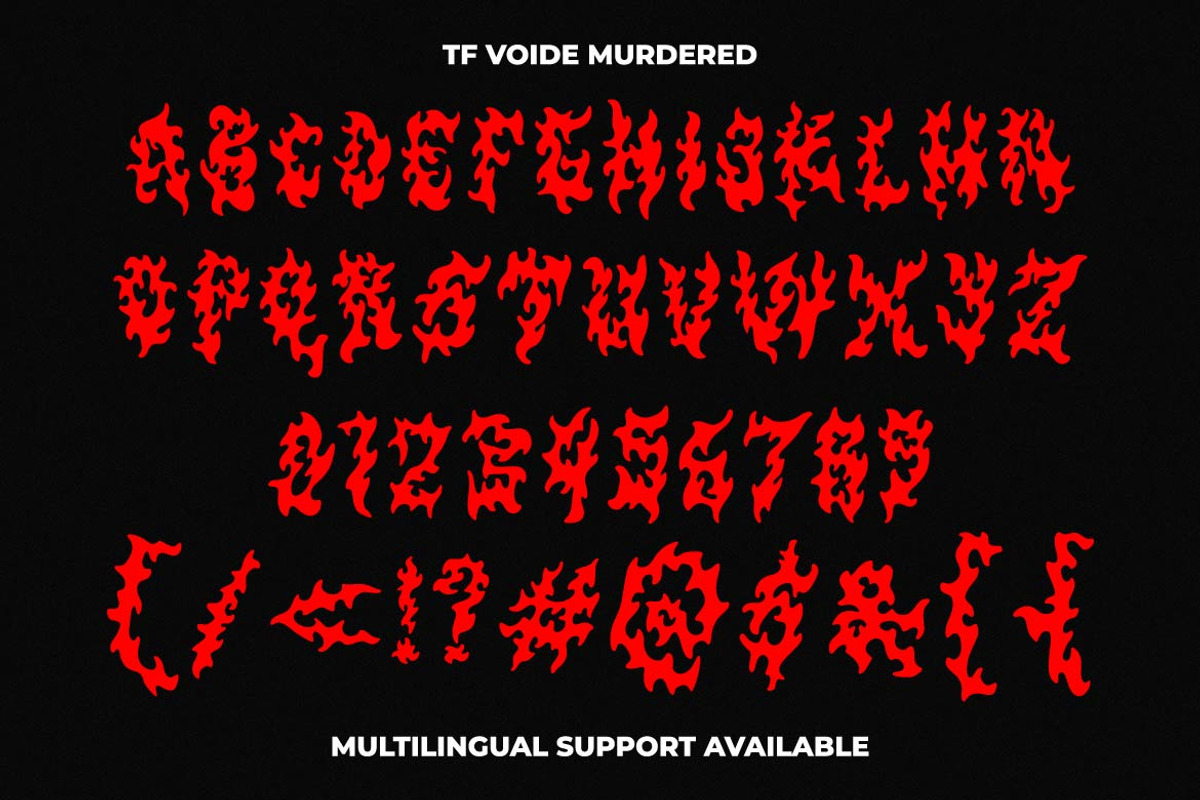 TF Voide Murdered, a Handwritten Font by TeenageFoundry (Photo 11 of 12)
