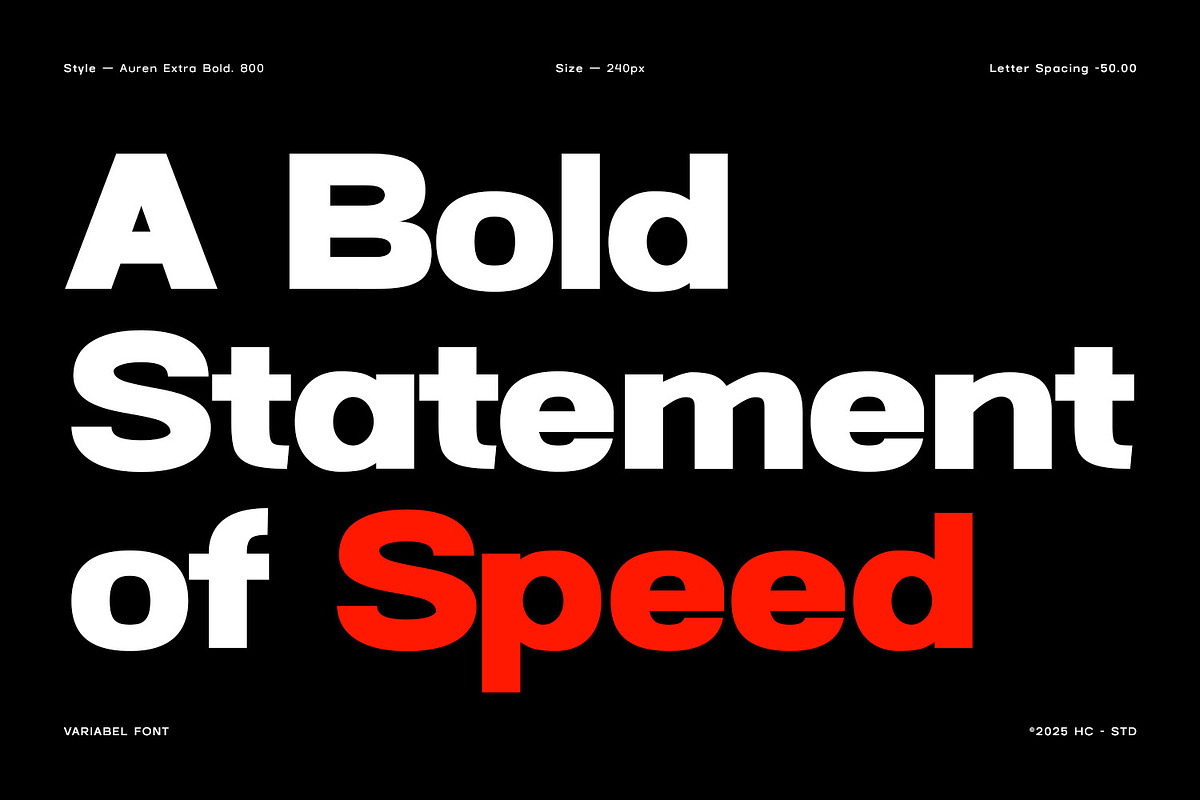 AUREN – Modern Variable Font, a Sans Serif Font by Hasbi Creative (Photo 5 of 10)