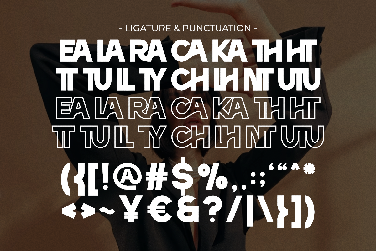 Laura - Condensed Sans Serif Font, a Sans Serif Font by Pian45 Studio (Photo 3 of 12)