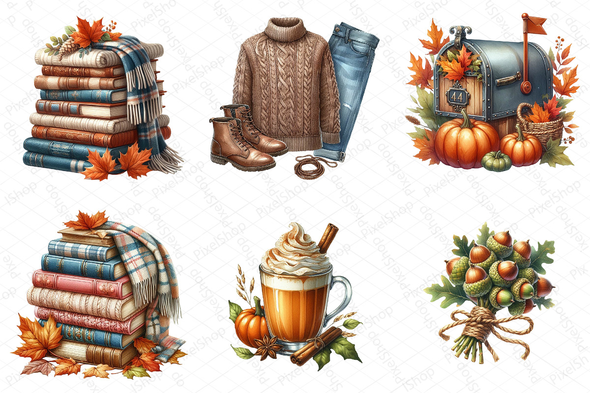 Autumn Season Clipart, an Illustration by DreamPrint404 (Photo 3 of 6)