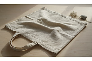 A simple fabric tote bag resting in, a Background Photo by Igor Tichonow