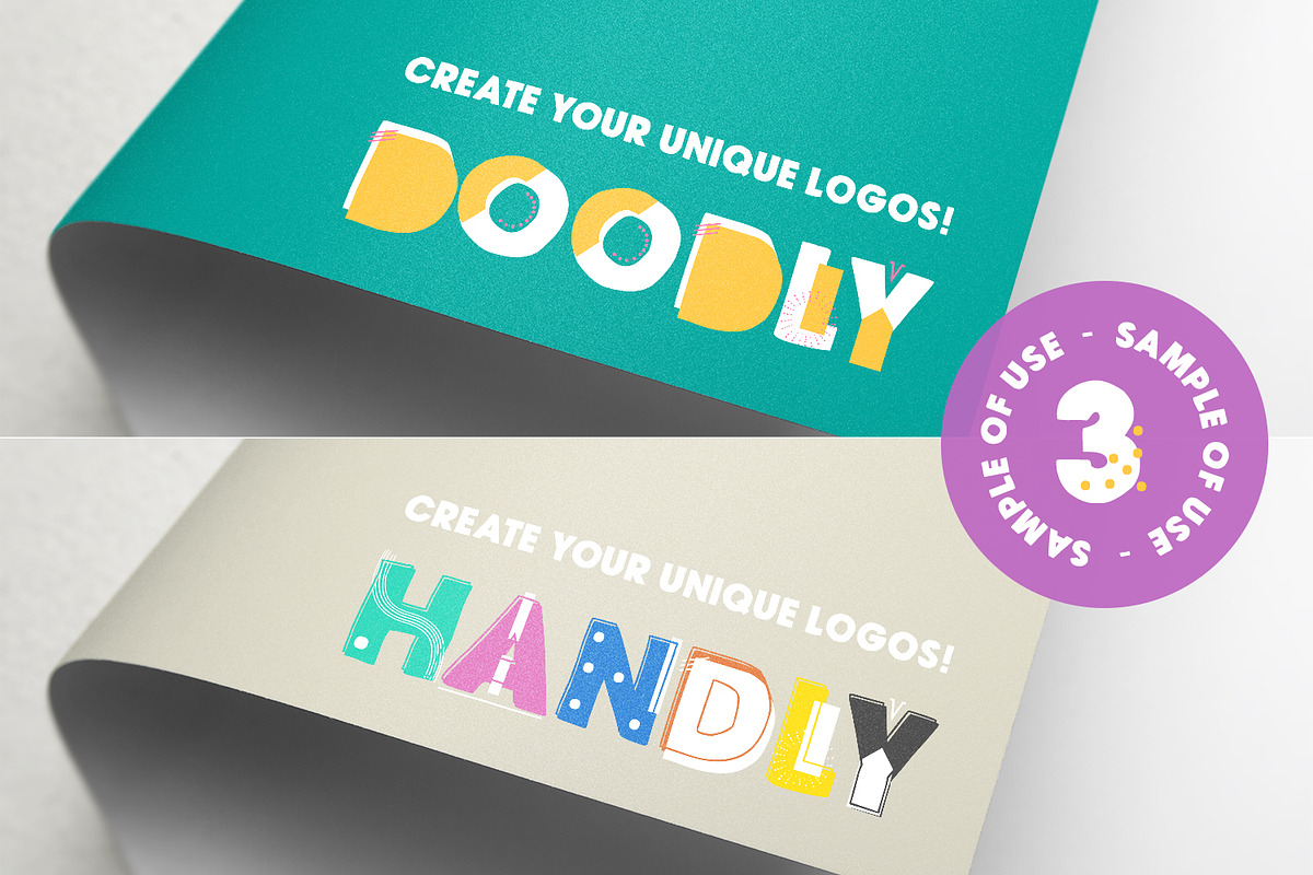 Unpoco Loco™ - 4 Layered Fonts preview 6