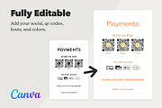 Scan to Pay Sign Package for Canva, a Flyer Template by Dandymark (Thumbnail 3 of 8)