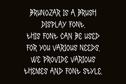 Brunozar - Brush Font, a Handwritten Font by Iqsiart Studio (Thumbnail 5 of 6)